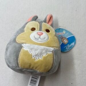 Disney Squishmallows Thumper 5" Bunny Plush NWT Bambi Gray Rabbit Free Shipping